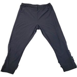 Cali Active Wear Criss Cross Leggings Black Size XL